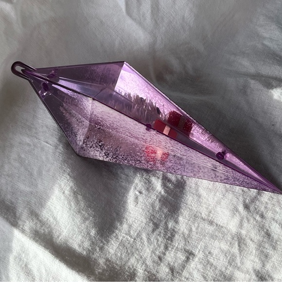 MCM Vintage Jewel Brite Ornaments Reflective Geometric Diorama Trees Pastels x5 - Picture 8 of 17